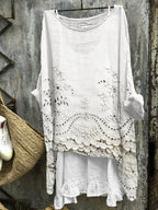 Ella™ - Dual-Hem Printed Blouse