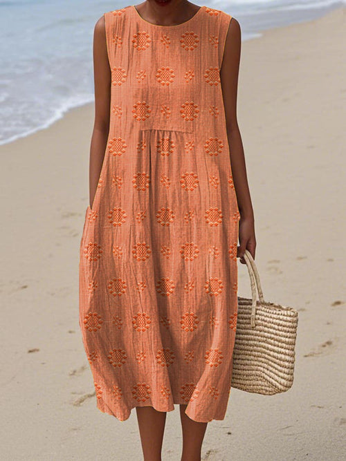 Beatrix - Elegant Sleeveless Dress with Pockets