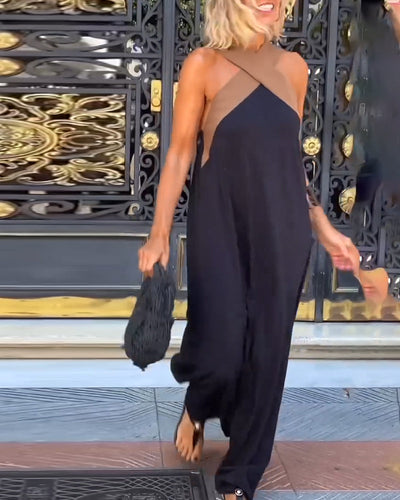 Nicola - Stylish Crossover Neckline Dress