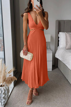 Hailey - Elegant Sleeveless V-Neck Dress