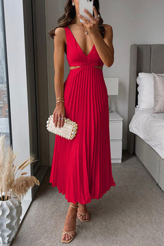 Hailey - Elegant Sleeveless V-Neck Dress