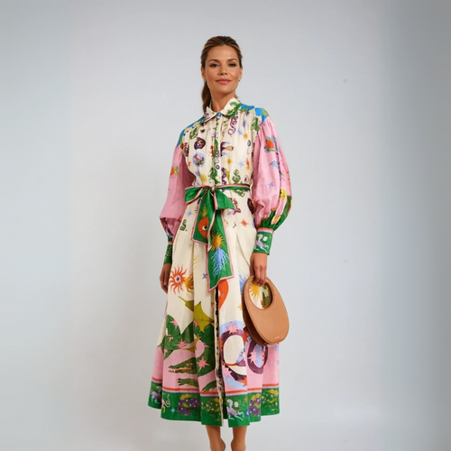 Daisy™ - Elegant Italian Maxi Dress
