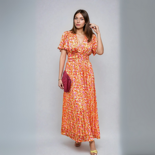 Paula – Long dress with floral print