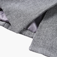 Ivonna - Elegant Fishbone Pattern 3-Piece Suit