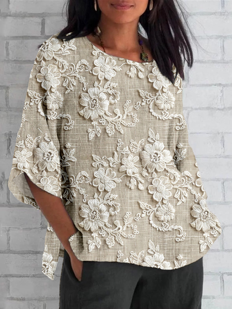 Hazel™ - Vintage Printed Top