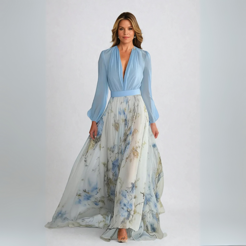Julia – Long Dress with Floral Print