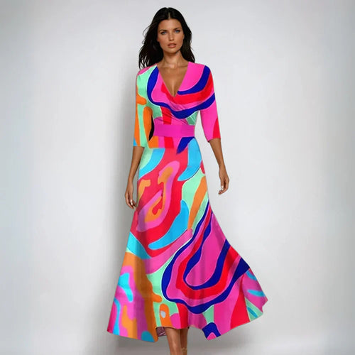 Ella - Stylish Floral Party Dress