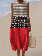 Berlin - Summer Dress with Geometric Print