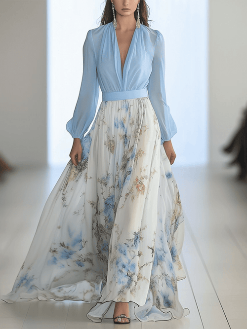 Tessa™- Long Dress with Floral Print