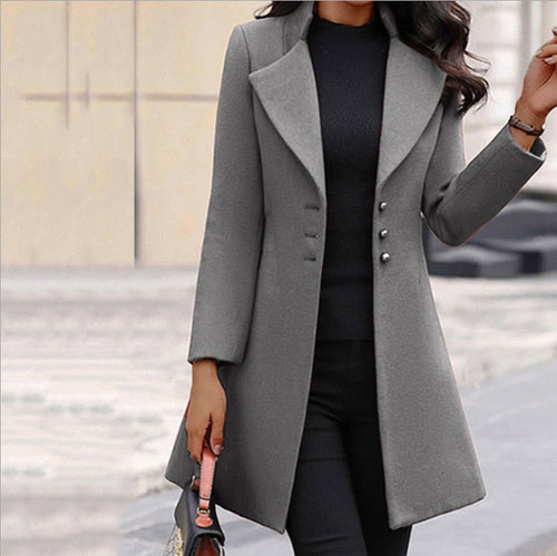 Gaily™ - Sleek Buttoned Coat