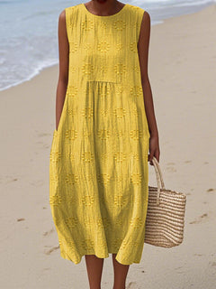 Beatrix - Elegant Sleeveless Dress with Pockets