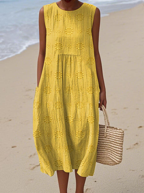 Beatrix - Elegant Sleeveless Dress with Pockets