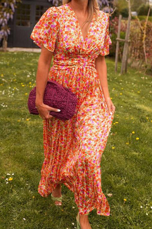Paula – Long dress with floral print