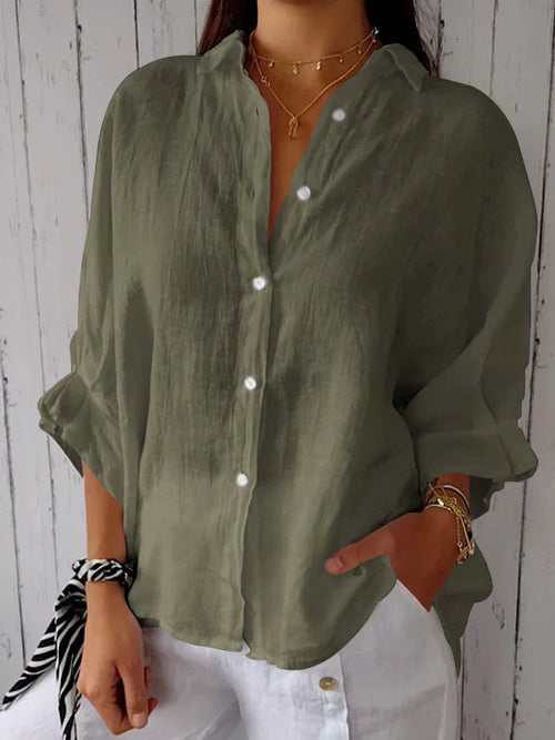 Viently™ - Casual Button-Up Top