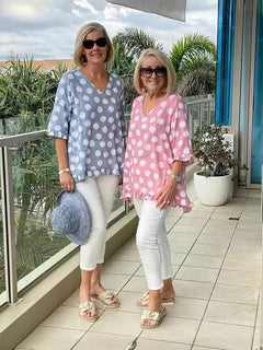 Celin™ - Stylish V-Neck Blouse