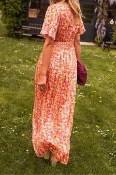 Paula – Long dress with floral print