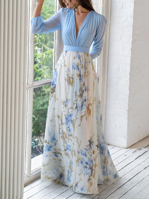 Julia – Long Dress with Floral Print