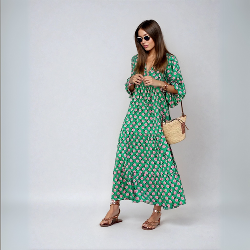 Emily - Boho Maxi Cotton Dress