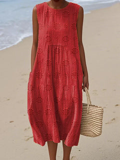 Beatrix - Elegant Sleeveless Dress with Pockets