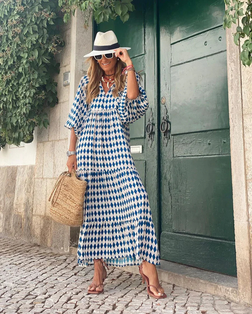 Emily - Boho Maxi Cotton Dress