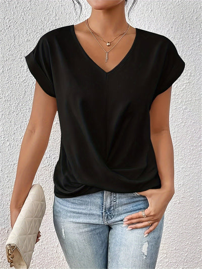 Silky - Elegant V-Neck Summer Top