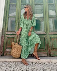 Emily - Boho Maxi Cotton Dress