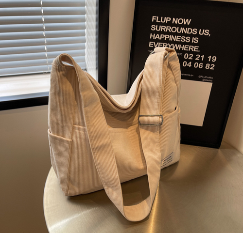 Alice - Casual Corduroy Multi-Pocket Shoulder Bag