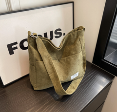 Alice - Casual Corduroy Multi-Pocket Shoulder Bag