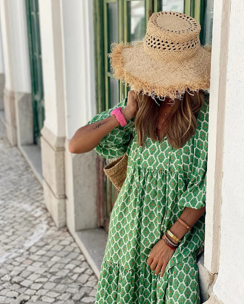 Emily - Boho Maxi Cotton Dress