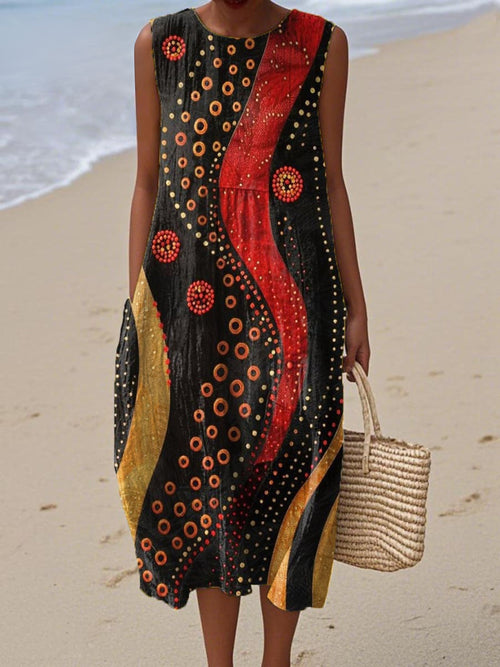 Vanity - Summer Dress with Abstract Print
