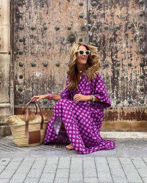 Emily - Boho Maxi Cotton Dress