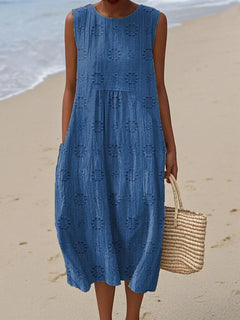Beatrix - Elegant Sleeveless Dress with Pockets