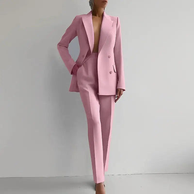 Amira - Women’s Slim Fit Tailored Cigarette Pantsuit