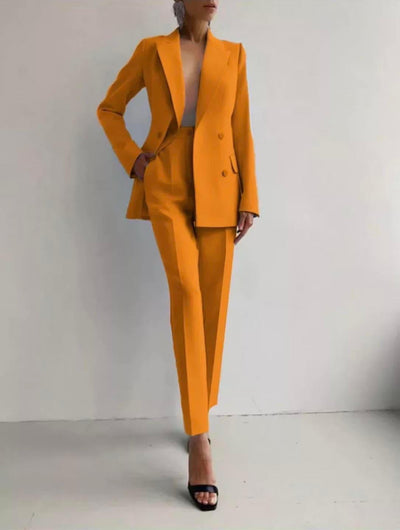 Amira - Women’s Slim Fit Tailored Cigarette Pantsuit
