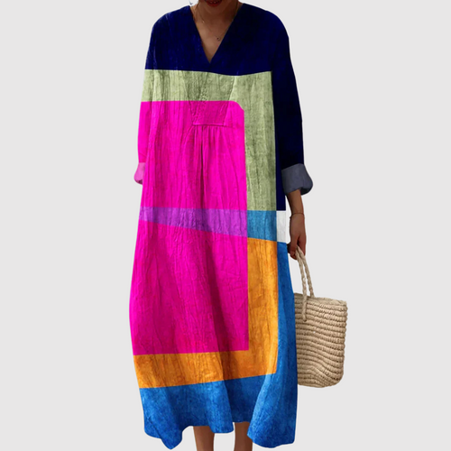 Chloe - Colorblock Radiance Maxi Dress