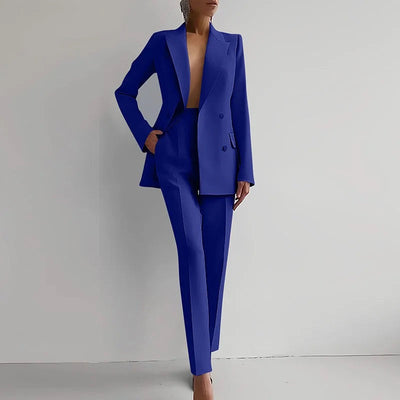 Amira - Women’s Slim Fit Tailored Cigarette Pantsuit