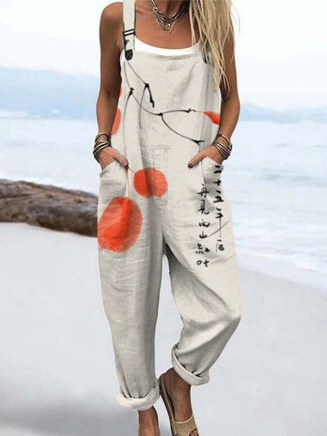 Sofia - Women’s Sleeveless Loose Overall Jumpsuit