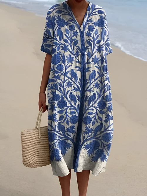 Feline - Summer Breeze Printed Dress