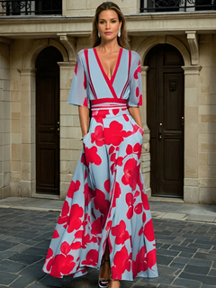 Cally - Milano design Sleeved Dress