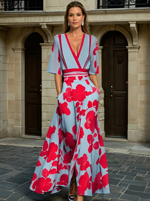Cally - Milano design Sleeved Dress