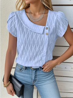 Yelina™ - Elegant Textured Blouse