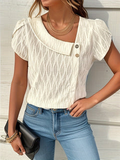 Yelina™ - Elegant Textured Blouse