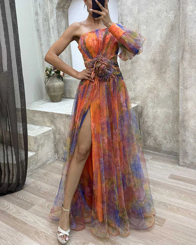 Melia | Elegant Split Dress