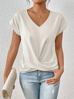 Silky - Elegant V-Neck Summer Top