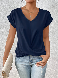 Silky - Elegant V-Neck Summer Top