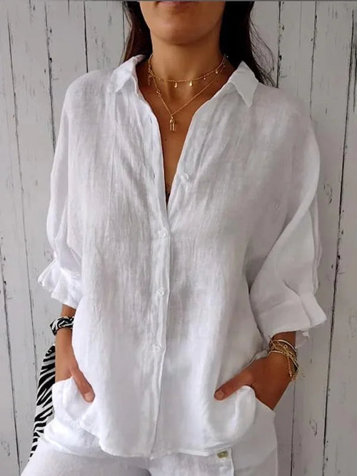 Viently™ - Casual Button-Up Top