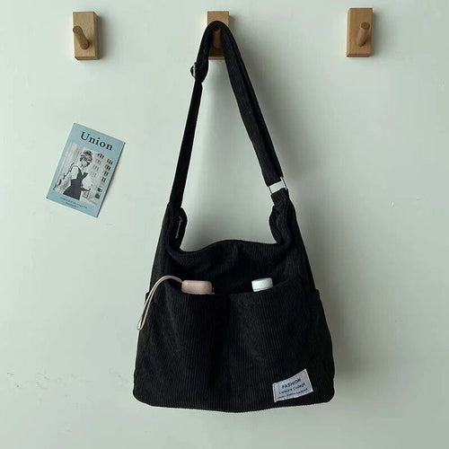Alice - Casual Corduroy Multi-Pocket Shoulder Bag