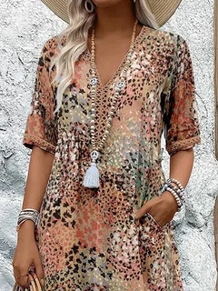Dalia - Vibrant Midi Dress with Pockets