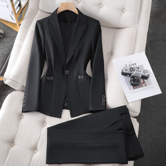 Rianne - Women’s Plain Blazer and Pants Set