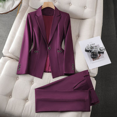 Rianne - Women’s Plain Blazer and Pants Set